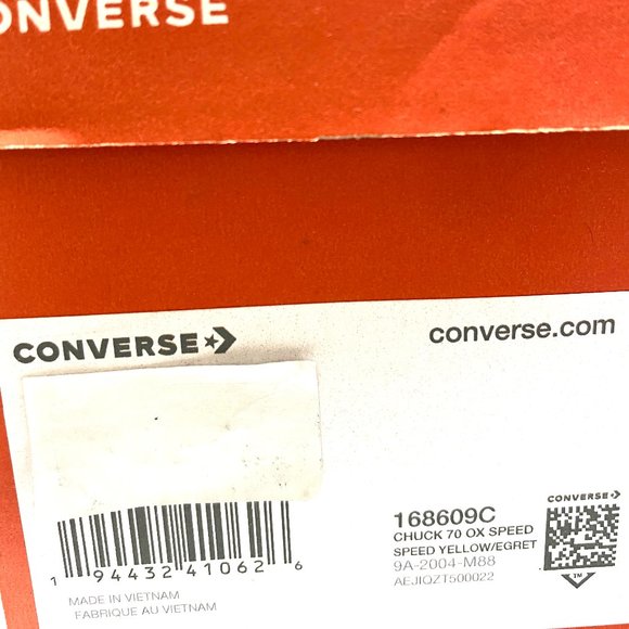 💖MEGA SALE💖Converse CHUCK 70 Low Yellow Egret Suede Shoes Women's 5.5 168609C - Picture 12 of 13